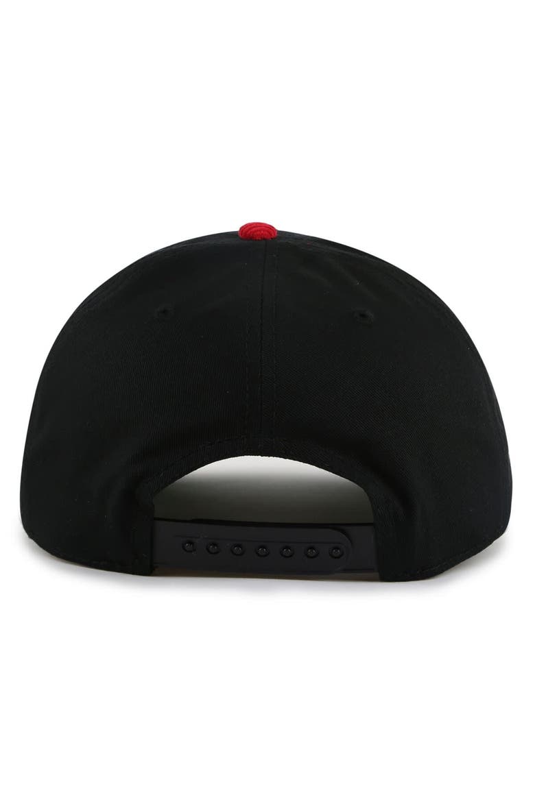 Men's American Needle  Black/Red New Jersey Devils Burnett Adjustable Hat, Alternate, color, Black