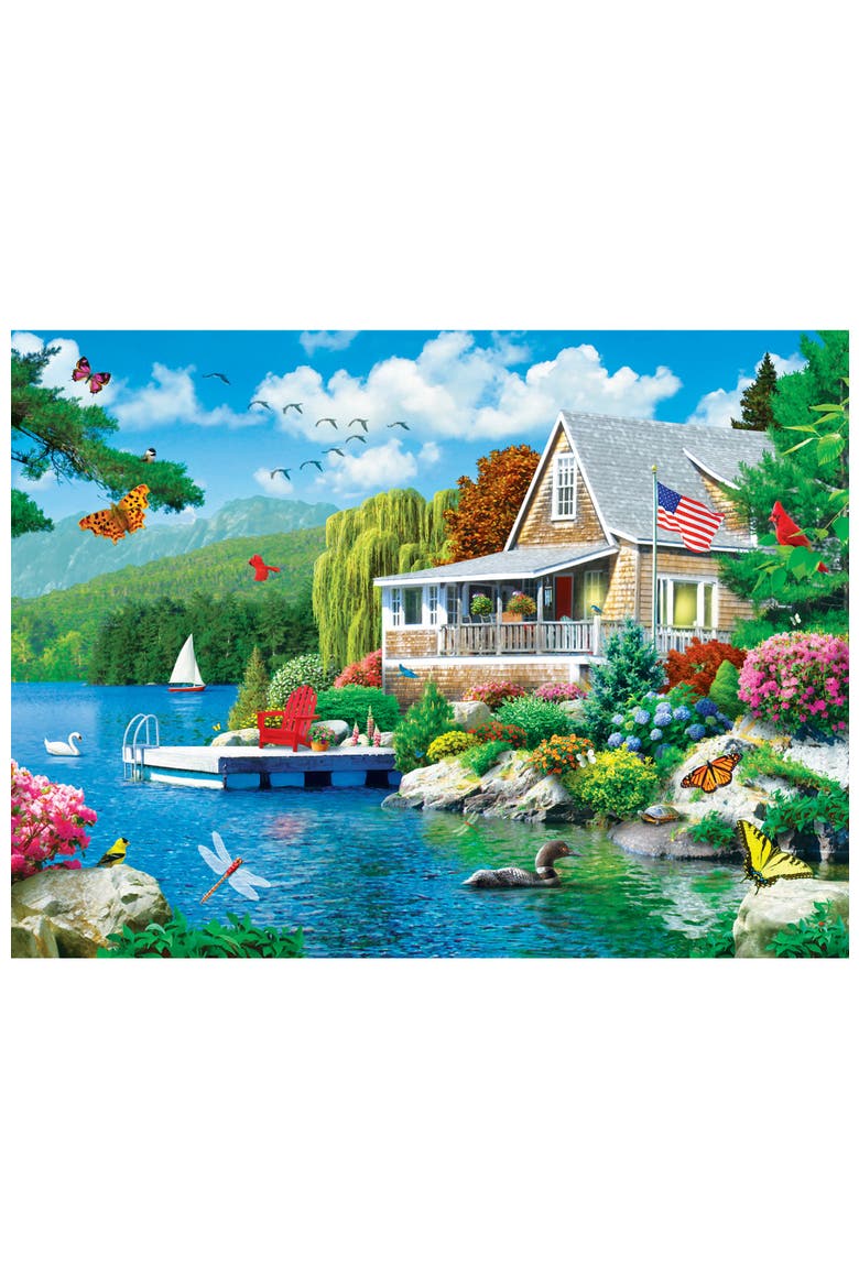 Lakeside Memories 300 Piece Puzzle, Alternate, color, Multicolor