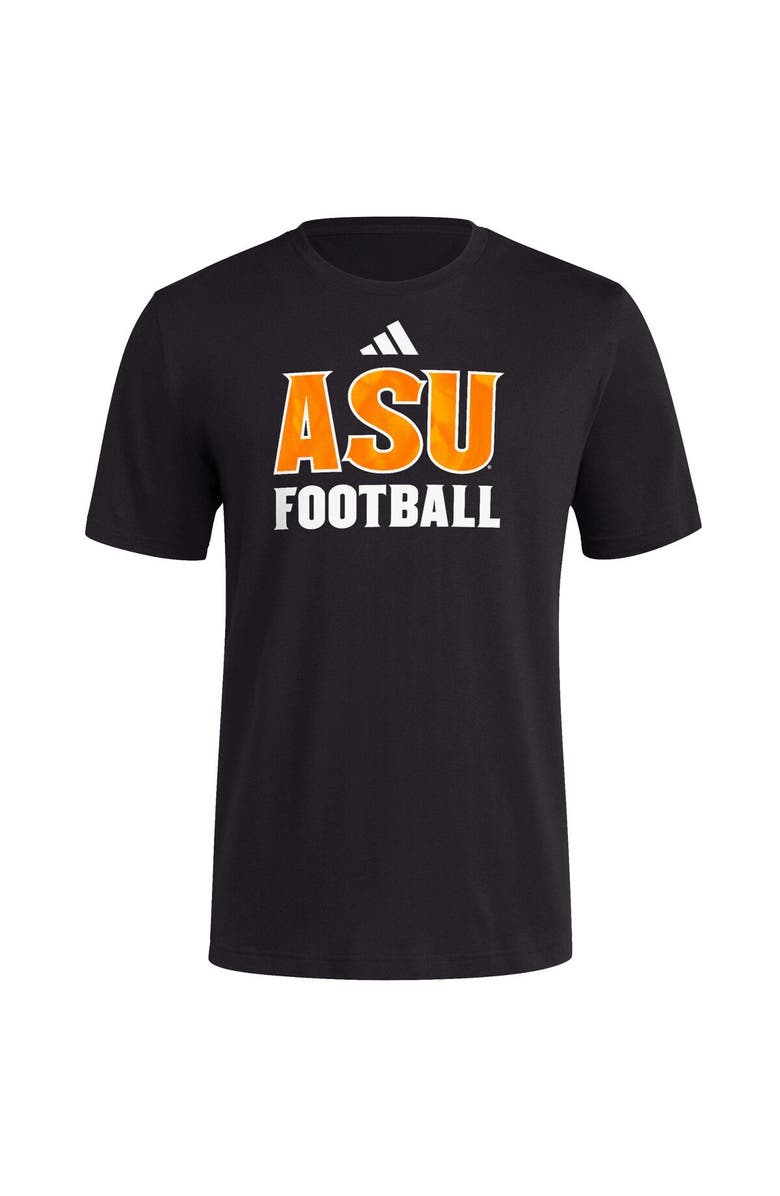 adidas Men's adidas Black Arizona State Sun Devils Sideline Strategy Glow Pregame T-Shirt, Alternate, color,