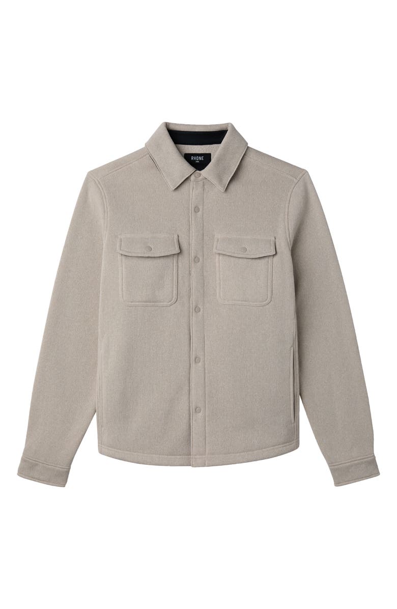 Rhone Fleece Shacket, Alternate, color, Bone