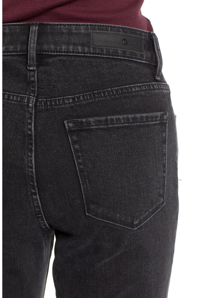 Stovepipe Straight Leg Jeans, Alternate, color, BLACKTOP DARK WORN