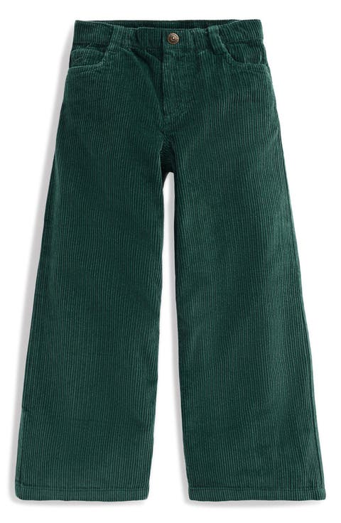 Kids' High Waist Wide Leg Corduroy Jeans