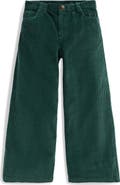 Mini Boden Kids' High Waist Wide Leg Corduroy Jeans