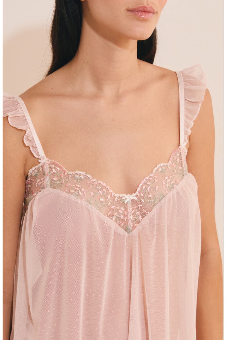 Infusion Point d'Esprit Chemise, Alternate, color, BLUSH