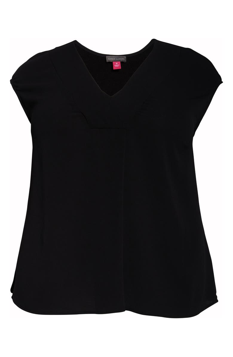 Vince Camuto Mix Media Sleeveless Top, Alternate, color,
