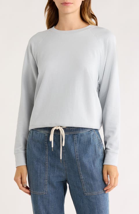 Cotton French Terry Relaxed Sweater