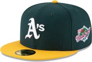 New Era Men's New Era Green Oakland Athletics 1989 World Series Wool 59FIFTY Fitted Hat