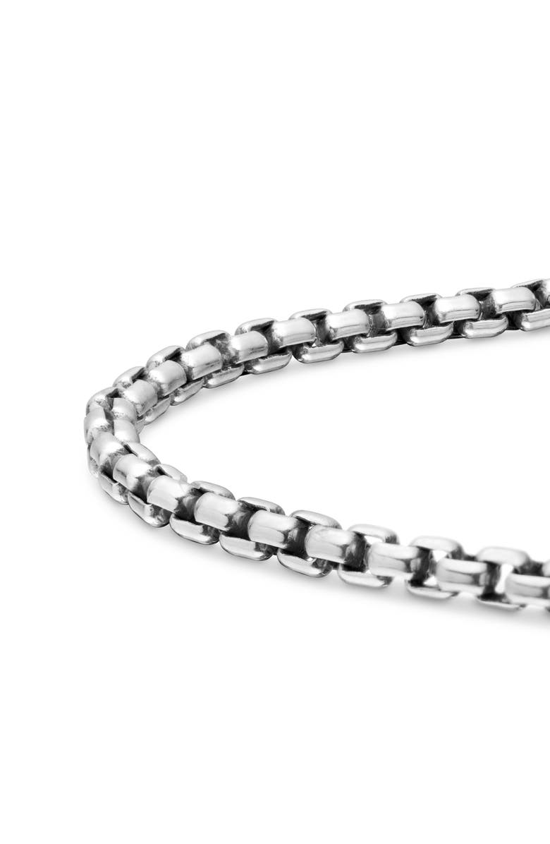 David Yurman Box Chain Bracelet, Alternate, color, Sterling Silver