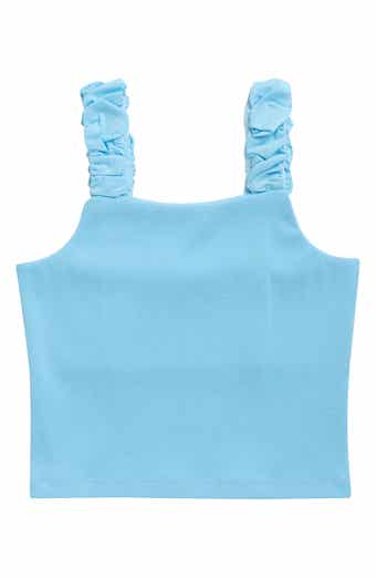 Ruffle Strap Rib Tank