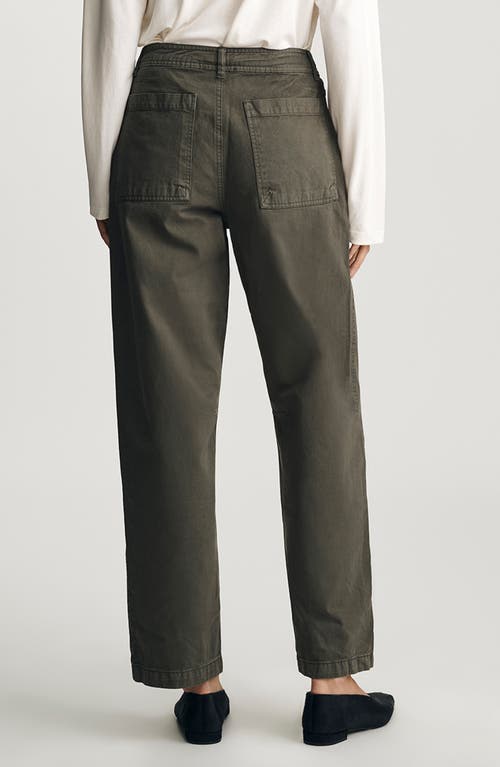 Mavi Jeans Edition High Waist Wide Leg Twill Pants In Black