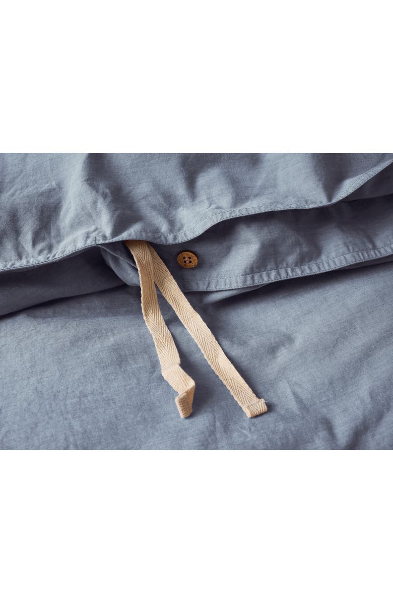 Coyuchi Organic Crinkled Percale<sup>™</sup> Duvet Cover, Alternate, color,