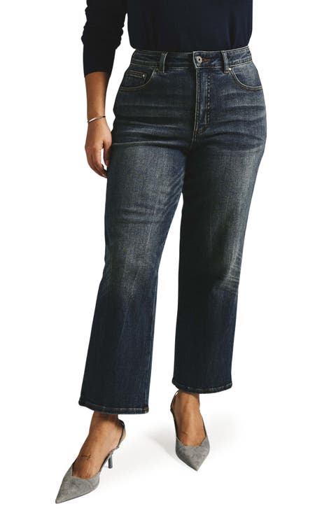 Donna Curve High Waist Straight Leg Jeans