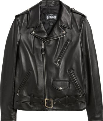 Schott NYC Leather Motorcycle Jacket | Nordstrom