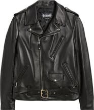 Schott NYC Leather Motorcycle Jacket