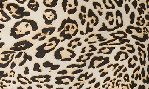 Astr The Label Lace Trim Satin Slipdress In Leopard Print