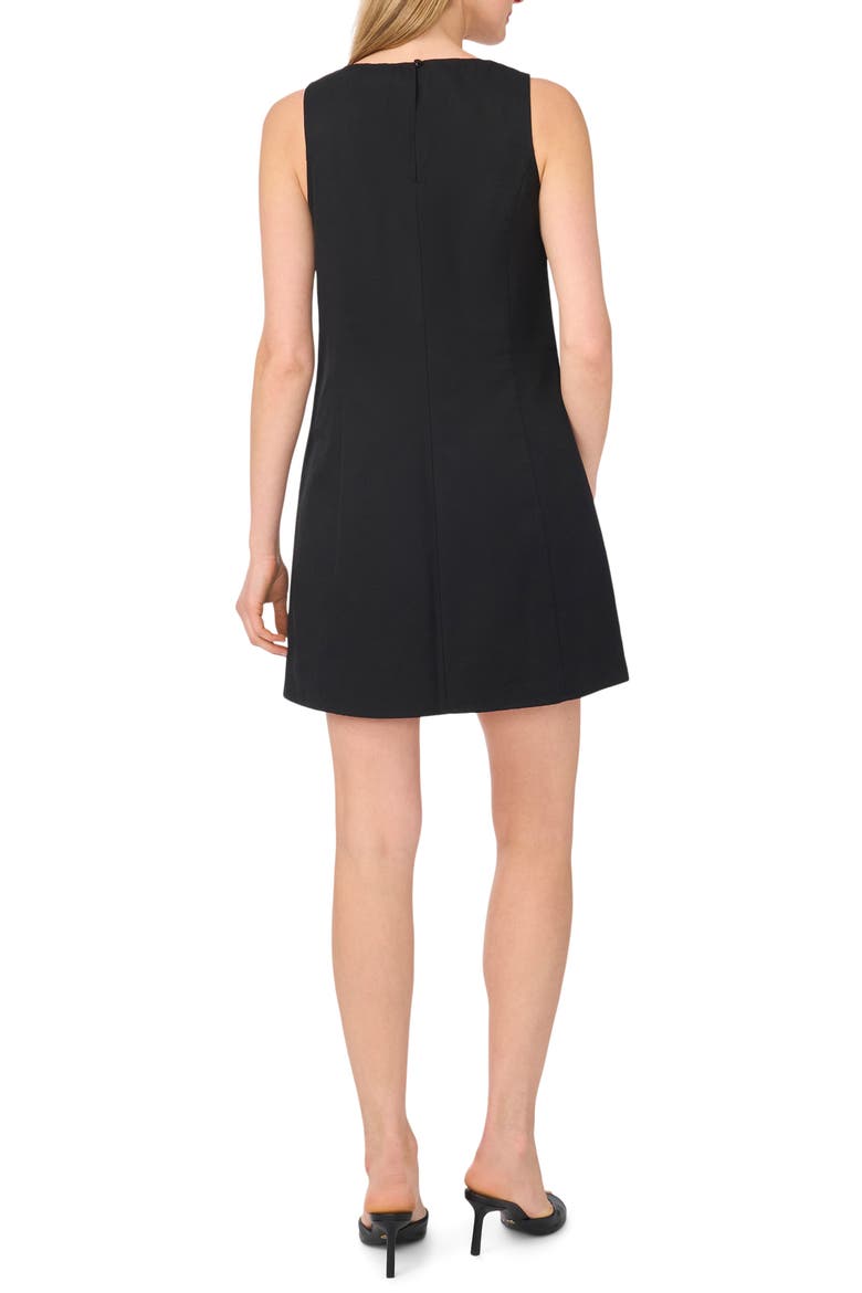 Sleeveless Cotton Blend Sheath Dress, Alternate, color, RICH BLACK