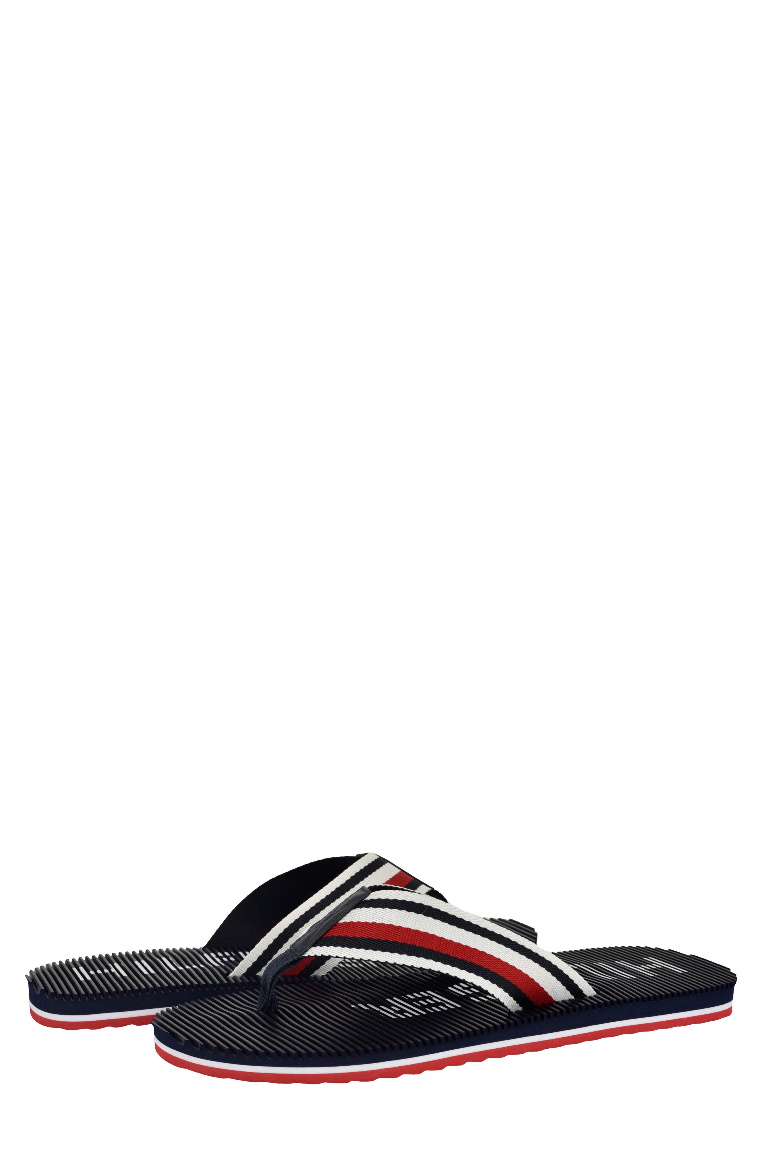 Tommy Hilfiger Donom Flip Flop, Alternate, color, Navy Stripe Multi