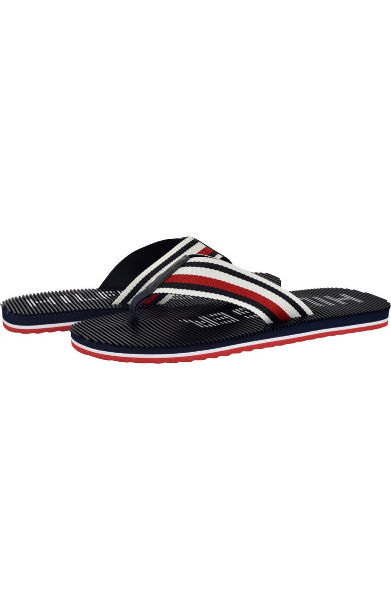 Tommy Hilfiger Donom Flip Flop, Alternate, color, Navy Stripe Multi