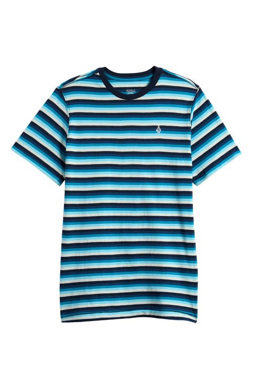 Volcom Baby Volcom Kids' Fieldstone Stripe T-shirt In Navy