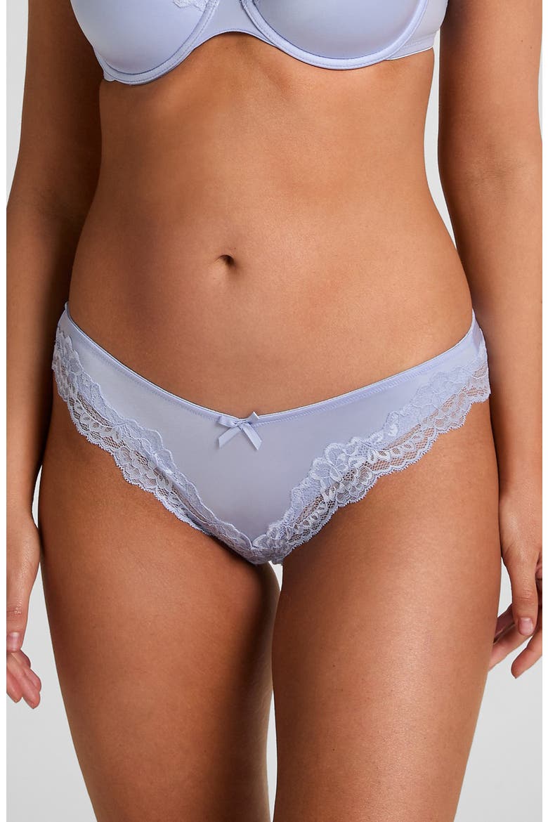 Lace & Shine Brazilian Panties, Main, color, BABY LAVENDER