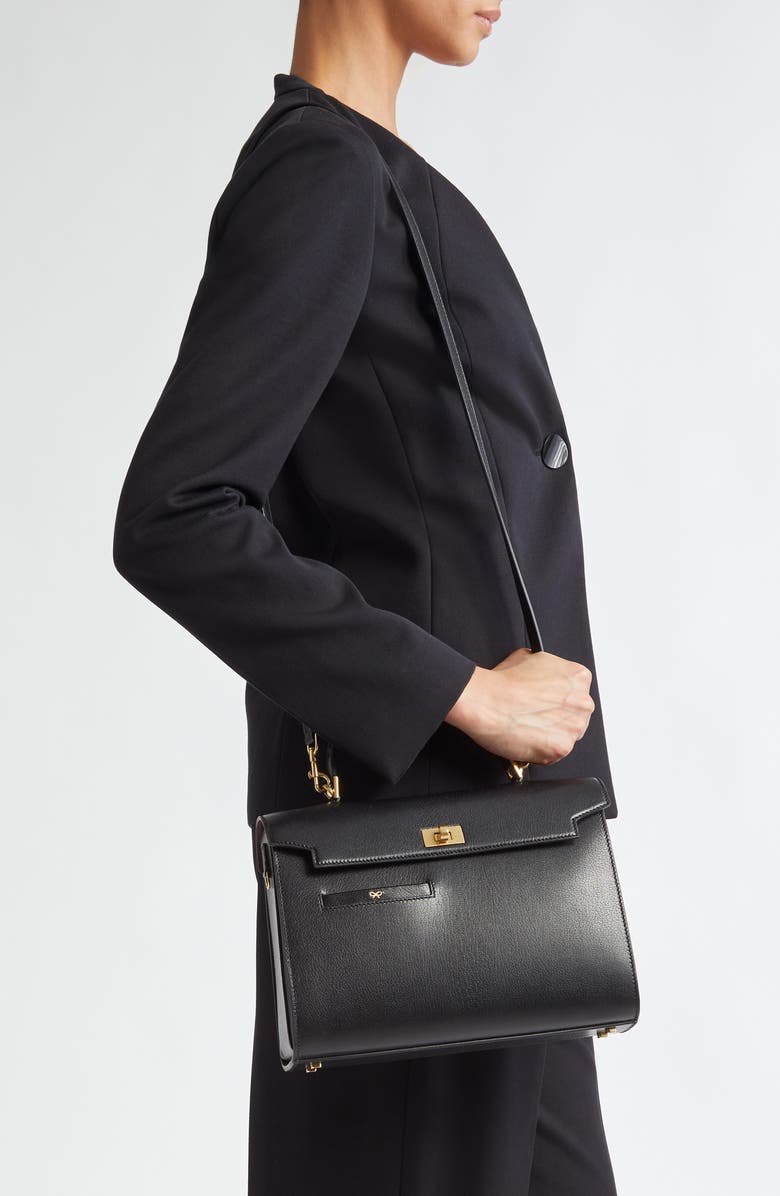 Anya Hindmarch Mortimer Leather Top Handle Bag, Alternate, color,