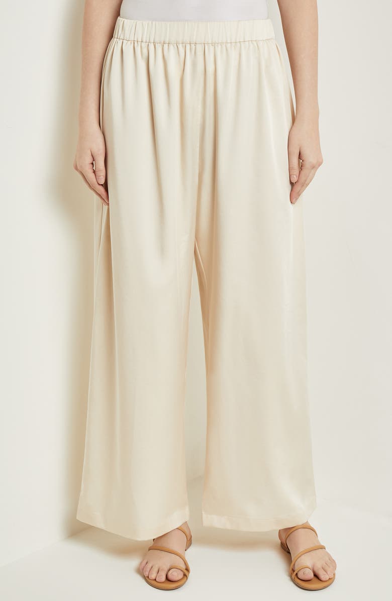 Misook Wide Leg Pants, Main, color, Parchment