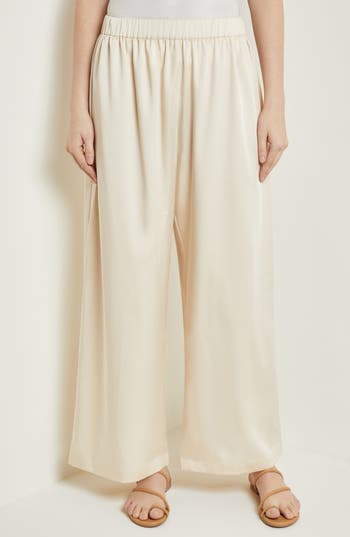 Misook Wide Leg Pants In Parchment