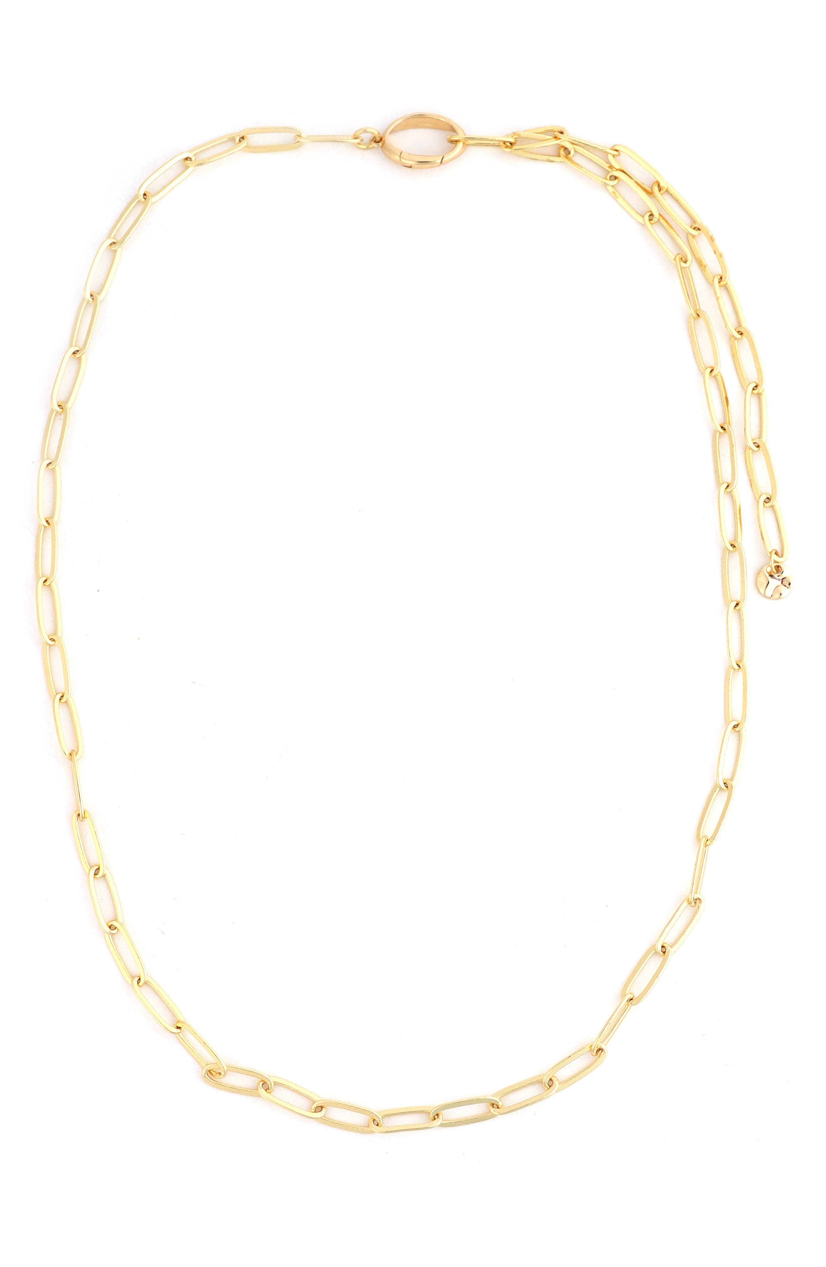 Panacea Oval Link Chain Necklace In Gold