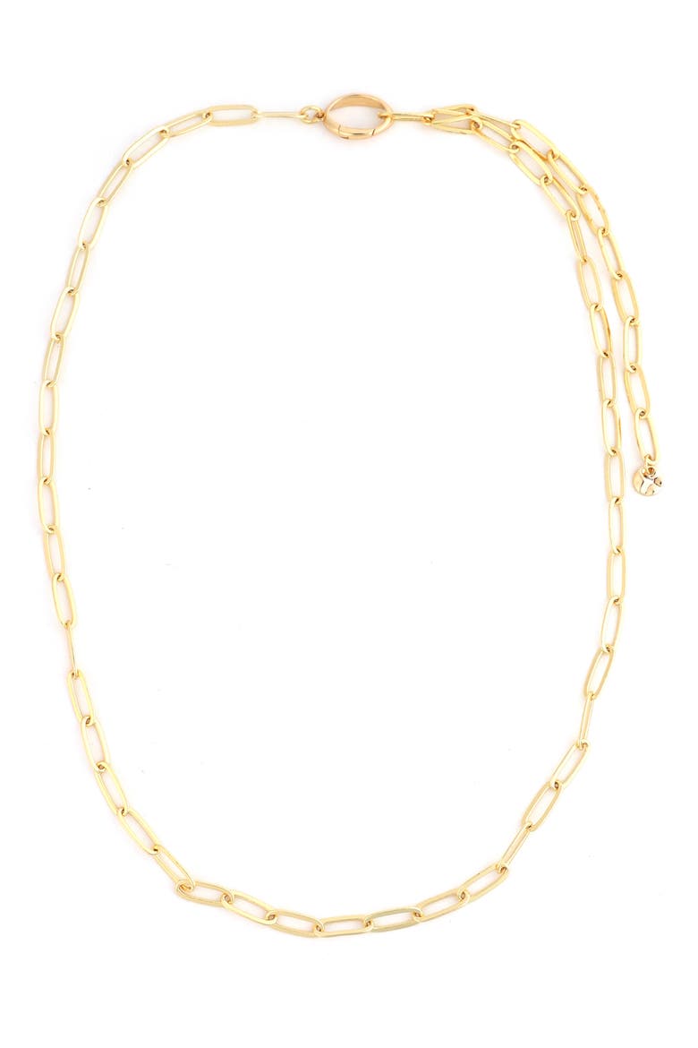 Oval Link Chain Necklace, Main, color, GOLD