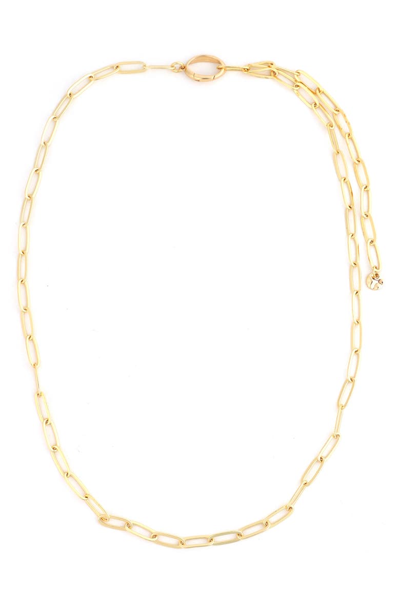 Panacea Oval Link Chain Necklace, Main, color, Gold