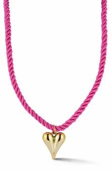 Heart Pendant Cord Necklace