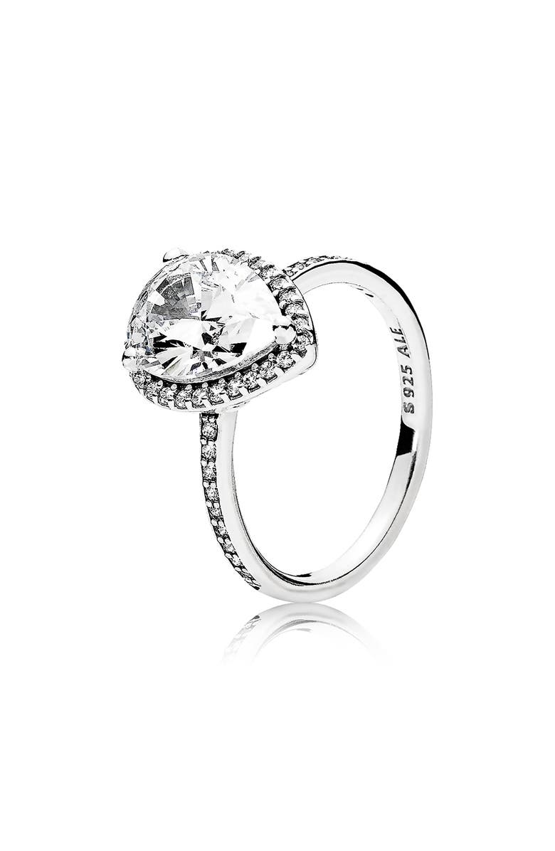 PANDORA Radiant Teardrop Ring, Main, color,