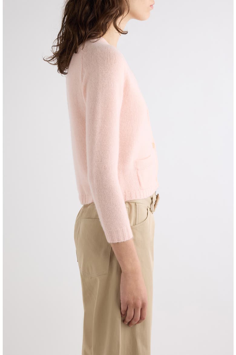 Krowna Cashmere Cardigan, Alternate, color, LIGHT ROSE PINK