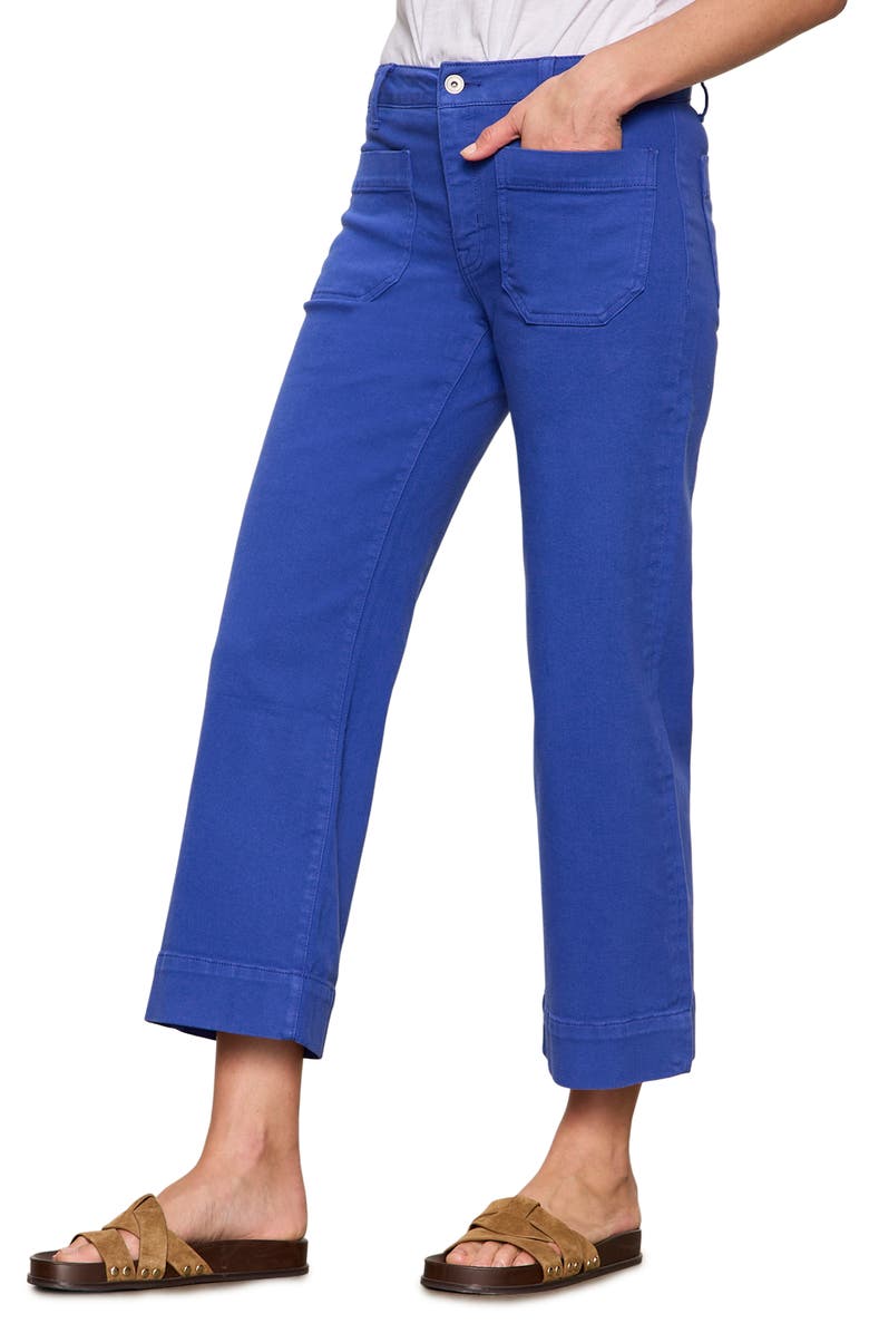 Sanctuary The Marine Crop Denim Pants, Alternate, color, Luminous Blue