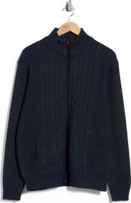 TOM BAINE Full Zip Sweater