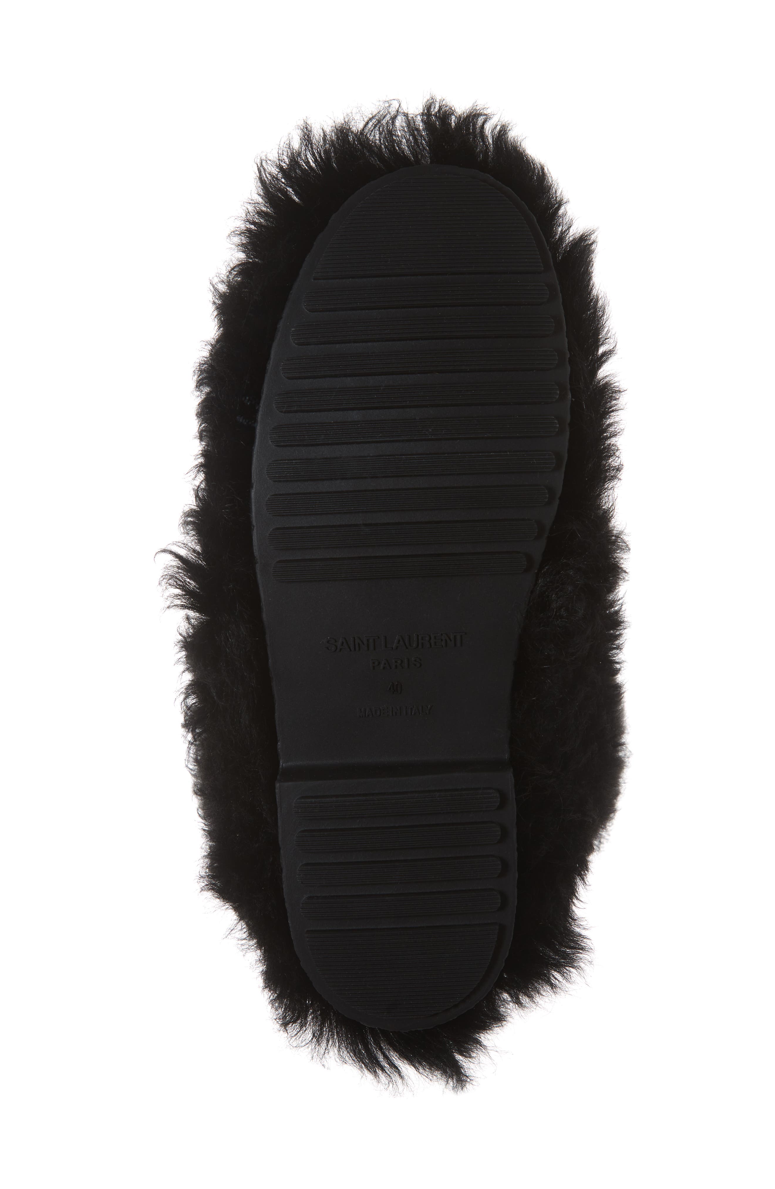 Saint Laurent Genuine Shearling Boot, Alternate, color, 