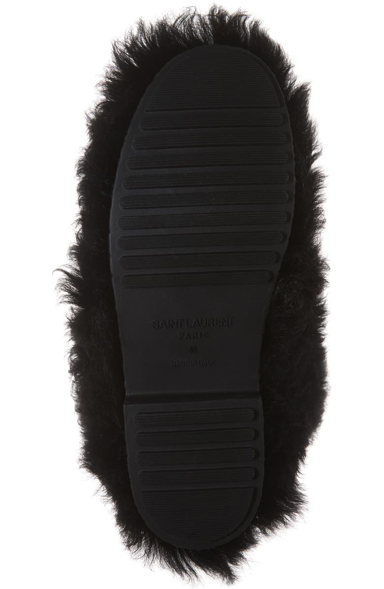 Saint Laurent Genuine Shearling Boot, Alternate, color,
