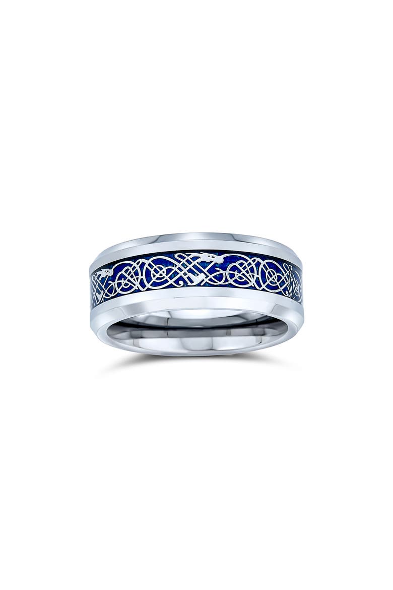Men's Celtic Dragon Titanium Band Ring video