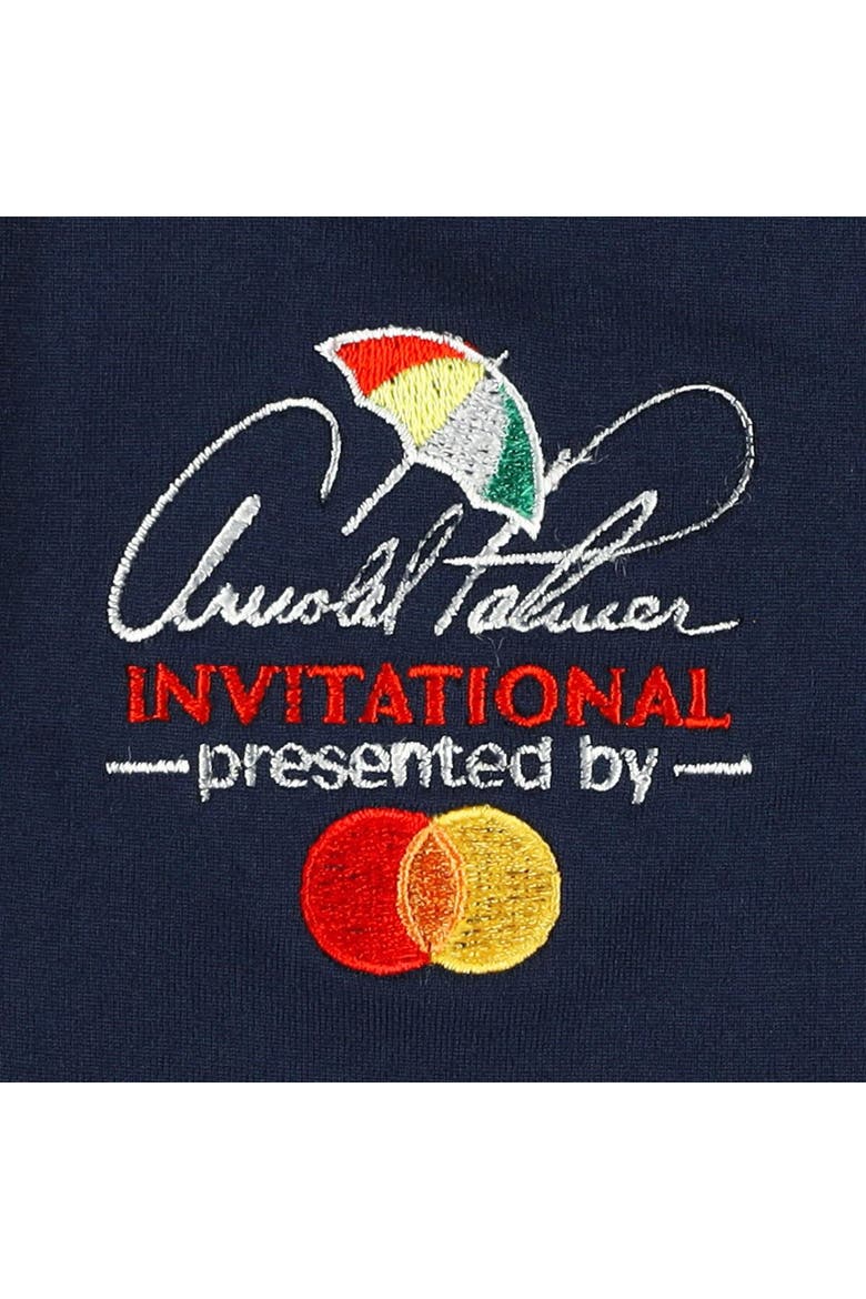 Girls Youth Puma Navy Arnold Palmer Invitational Piped CLOUDSPUN V-Neck Polo, Alternate, color, Navy