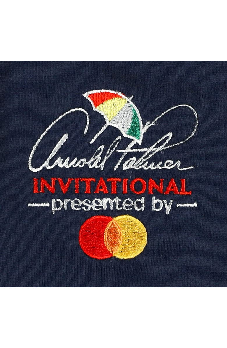 PUMA Girls Youth Puma Navy Arnold Palmer Invitational Piped CLOUDSPUN V-Neck Polo, Alternate, color,