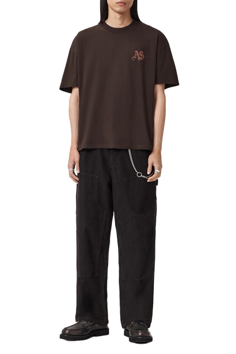 Icon Oversize Graphic T-Shirt, Alternate, color, PLUM BROWN