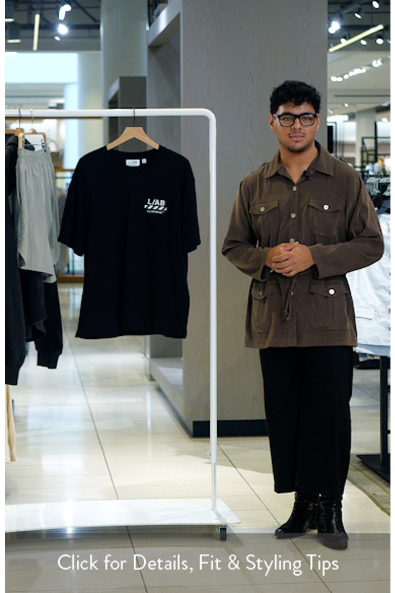 Diagonal Stripe Logo Graphic T-Shirt video