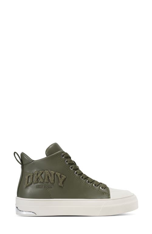 Dkny Yaser Mid Sneaker In Green
