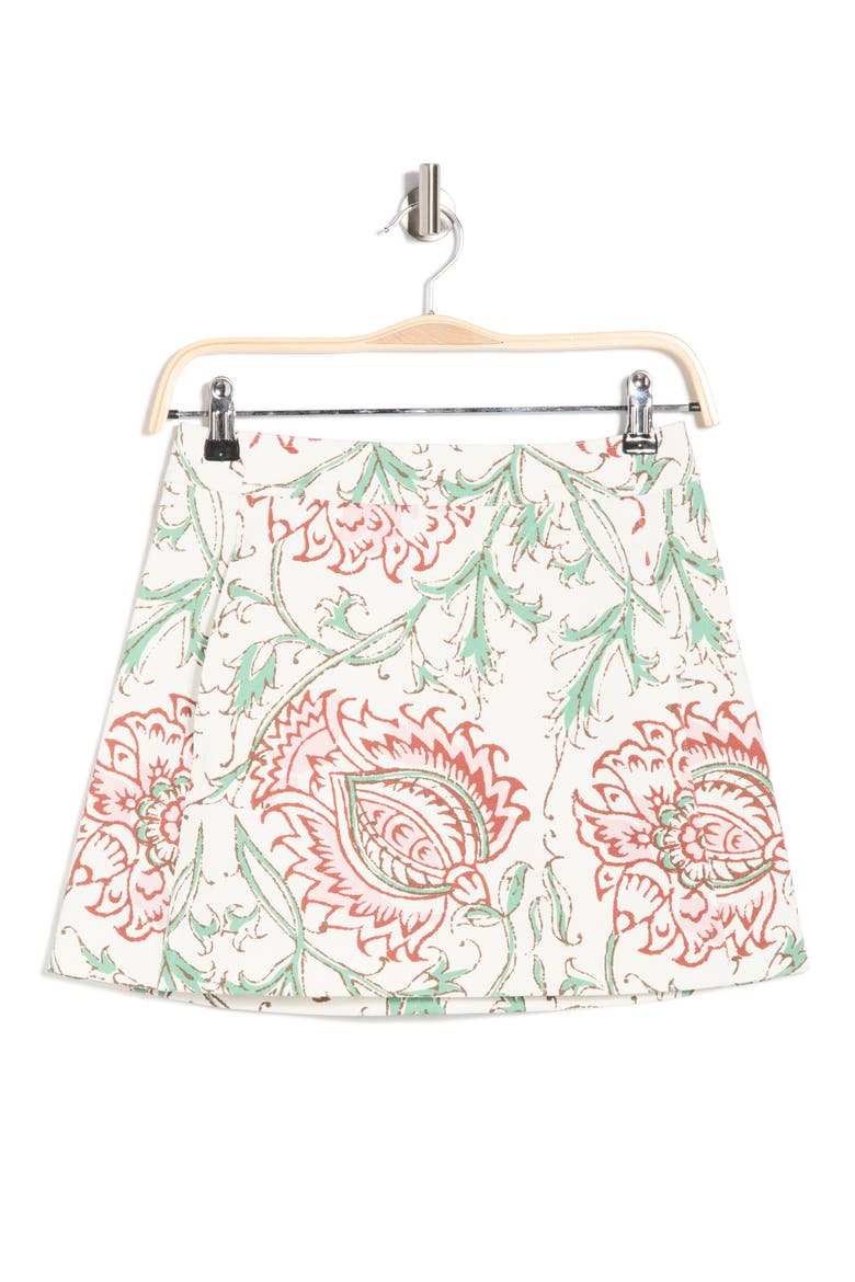 Floral Miniskirt, Alternate, color, PINK