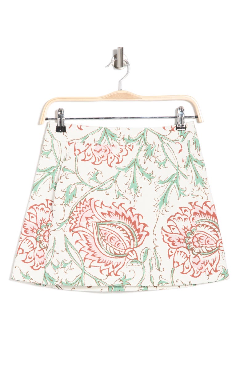 Longchamp Floral Miniskirt, Main, color, Pink