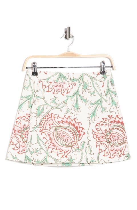 Floral Miniskirt