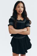 H&M Smock-detail Muslin Top