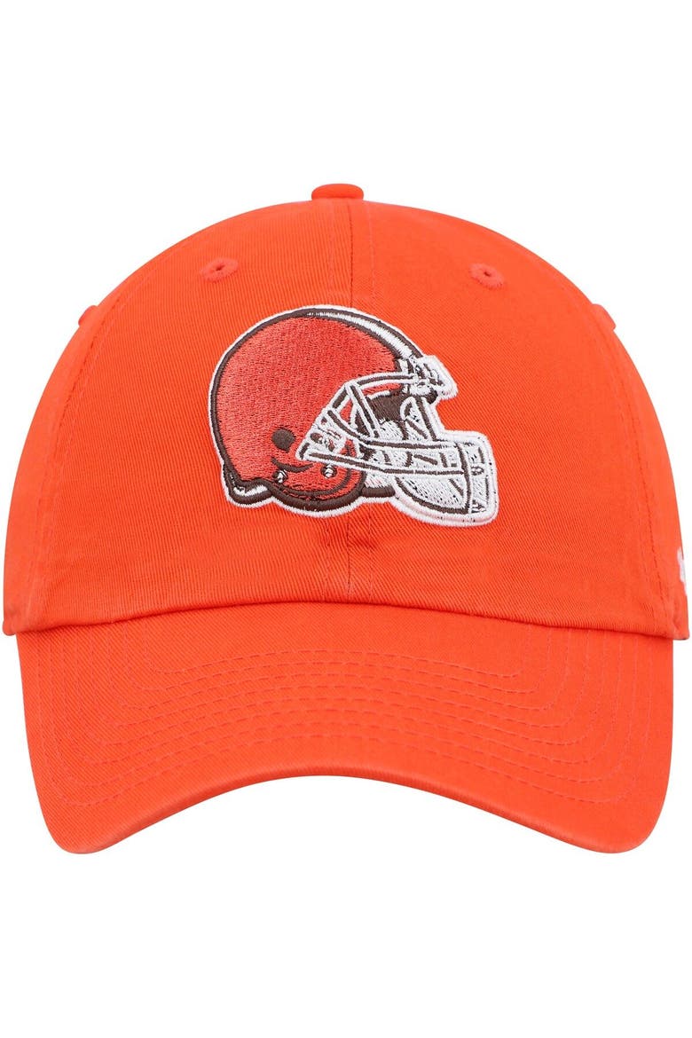 Men's '47 Orange Cleveland Browns Clean Up Primary Adjustable Hat, Alternate, color, Orange