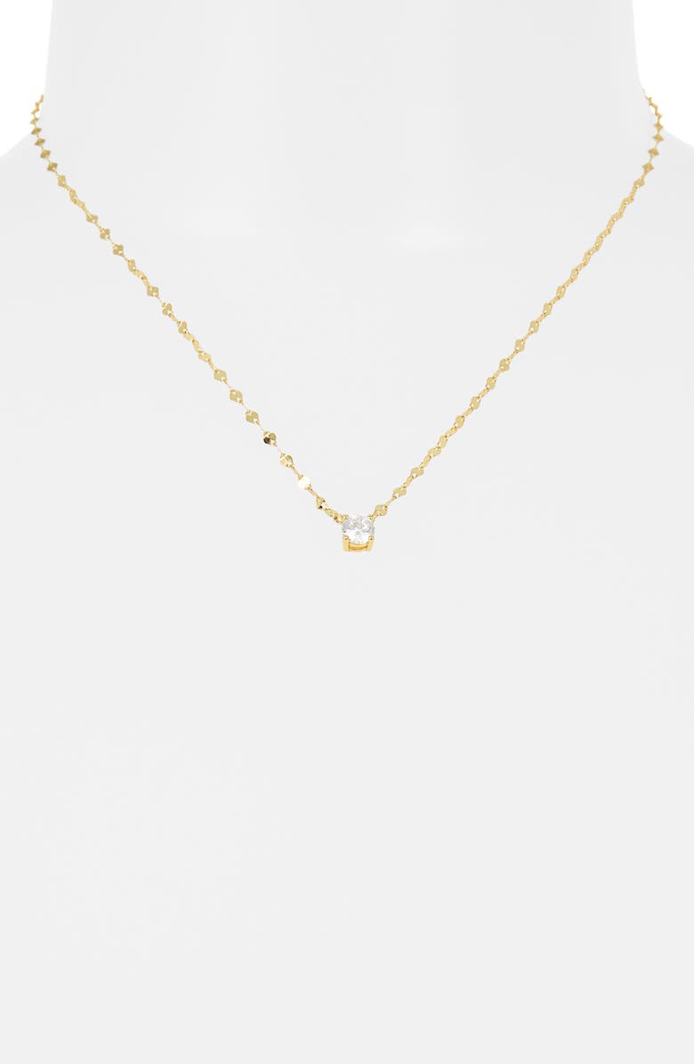 Argento Vivo Sterling Silver CZ Coffee Bean Chain Pendant, Alternate, color, Gold