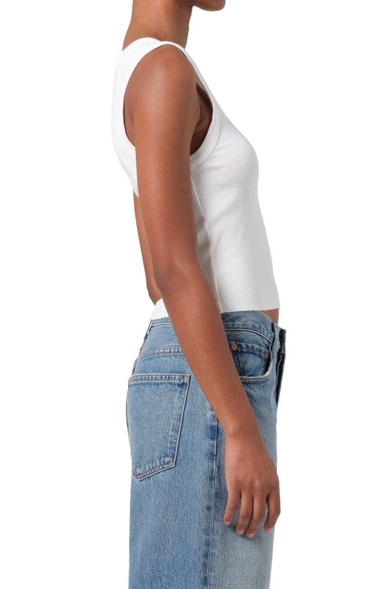 Poppy Shrunken Rib Tank, Alternate, color, WHITE